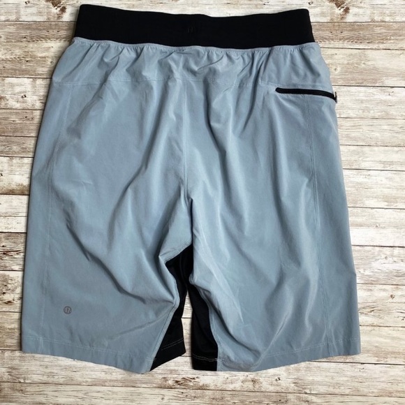 Lululemon Men's Light Blue Athletic Gym Shorts - Picture 2 of 4